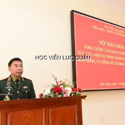 Hội thảo khoa học tăng cường vận dụng phương pháp dạy học tích cực, hiện đại trong giảng dạy các môn lý luận Mác - Lênin, tư tưởng Hồ Chí Minh ở Học viện Lục quân