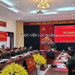 Hội đồng tuyển sinh sau đại học Học viện Lục quân tổ chức Hội nghị triển khai công tác tuyển sinh năm 2025