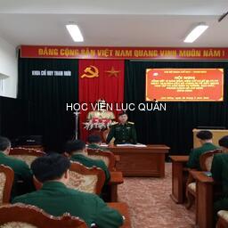 Chi bộ Khoa Chỉ huy - Tham mưu tổ chức Hội nghị Tổng kết 10 năm thực hiện Chỉ thị số 05-CT/TW ngày 15/5/2016 của Bộ Chính trị về đẩy mạnh học tập và làm theo tư tưởng, đạo đức, phong cách Hồ Chí Minh (2016-2025)