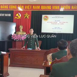 Khoa Chỉ huy - Tham mưu thông qua nội dung tập huấn quân sự cho lực lượng vũ trang Quân khu 7 năm 2026