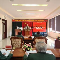 Học viện Lục quân tổ chức đánh giá cấp cơ sở đề tài nghệ thuật quân sự cấp Bộ Tổng Tham mưu biên soạn năm 2022