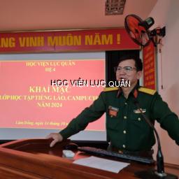 Hệ 4 khai mạc lớp học tập tiếng Lào, Campuchia năm 2024