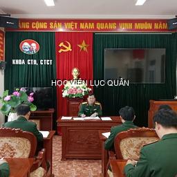 Khoa Công tác Đảng, công tác chính trị tiếp tục đổi mới, nâng cao chất lượng xây dựng ngân hàng câu hỏi đề thi, kiểm tra kết thúc môn học cho các đối tượng học viên