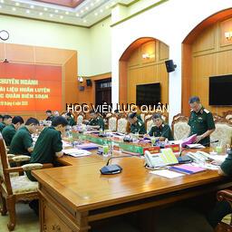 Hội đồng chuyên ngành Ban Chỉ đạo 126 Bộ Quốc phòng đánh giá, nghiệm thu 24 tài liệu huấn luyện do Học viện Lục quân biên soạn