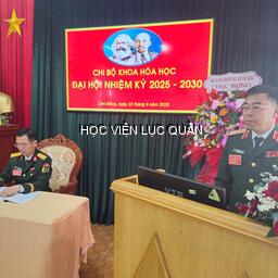 Chi bộ Khoa Hóa học tổ chức Đại hội nhiệm kỳ 2025 – 2030