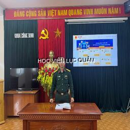 Khoa Công binh tích cực triển khai thực hiện phong trào “Bình dân học vụ số”
