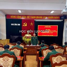 Phát huy vai trò nêu gương, nâng cao chất lượng quản lý tư tưởng, chấp hành kỷ luật ở đội ngũ cán bộ, giảng viên Khoa Công binh