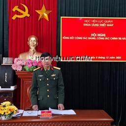 Khoa Tăng thiết giáp tổng kết hoạt động công tác đảng, công tác chính trị năm 2025