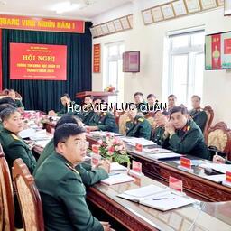 Học viện Lục quân tham dự Hội nghị trực tuyến Thông tin KHQS tháng 01/2026 của Cục Khoa học quân sự /Bộ Quốc phòng