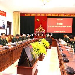 Học viện Lục quân dự Hội nghị Rút kinh nghiệm công tác an toàn trong Bộ Quốc phòng