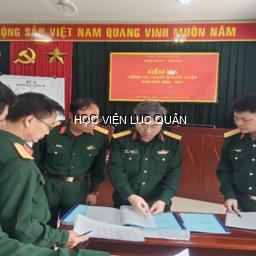 Khoa Chỉ huy - Tham mưu kiểm tra công tác chuẩn bị huấn luyện đầu năm học 2026 - 2027