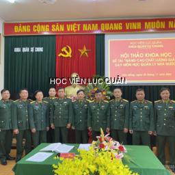 Khoa Quân sự chung tổ chức hội thảo khoa học Môn học Quản lý nhà nước