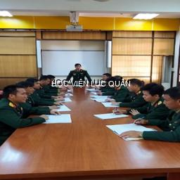 Khoa Pháo binh tổ chức luyện tập chỉ huy cơ quan 1 bên, 1 cấp cho học viên chuyên ngành pháo binh  năm học 2022-2023