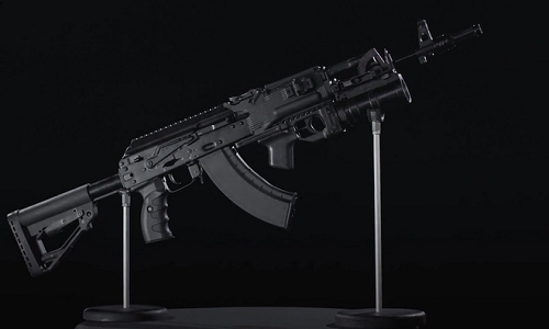 Mẫu súng Kalashnikov AK-203 mới của Nga. Ảnh: RT.