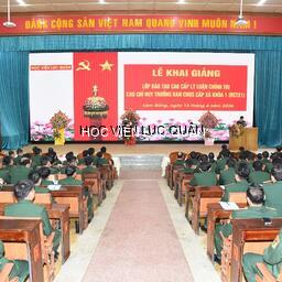 Khoa Công tác đảng, công tác chính trị quyết tâm hoàn thành tốt nhiệm vụ giảng dạy cao cấp lý luận chính trị cho đối tượng chỉ huy trưởng  ban chỉ huy quân sự cấp xã