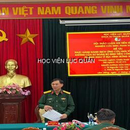 Khoa Sư phạm quân sự tổ chức Hội thảo luận án tiến sĩ quân sự của Nghiên cứu sinh Khóa 34