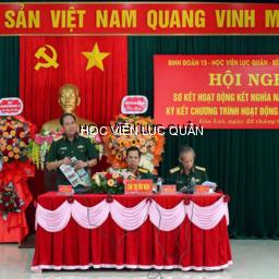 Hội nghị sơ kết hoạt động kết nghĩa giữa Học viện Lục quân, Binh đoàn 15 và Bệnh viện Quân y 175 diễn ra thành công tốt đẹp