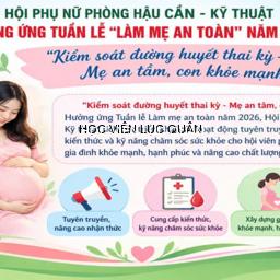 Hội Phụ nữ Phòng Hậu cần - Kỹ thuật hưởng ứng Tuần lễ “Làm mẹ an toàn” năm 2026