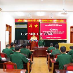 Khoa Thông tin - Tác chiến điện tử tổ chức rút kinh nghiệm diễn tập CH - CQ 1 bên, 1 cấp và triển khai xây dựng phim diễn tập