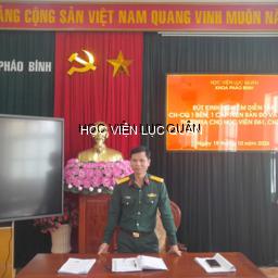 Khoa Pháo binh tổ chức rút kinh nghiệm diễn tập CH - CQ 1 bên, 1 cấp trên bản đồ và ngoài thực địa cho học viên Đ61, CH33B và triển khai kế hoạch luyện tập cho học viên lớp ĐP35