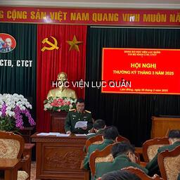 Phát huy vai trò của các cấp ủy, tổ chức đảng cơ sở ở Học viện Lục quân hiện nay