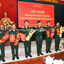 Học viện Lục quân triển khai thực hiện Quyết định của Bộ Quốc phòng về việc sáp nhập Phòng Thông tin khoa học quân sự vào Phòng Khoa học quân sự