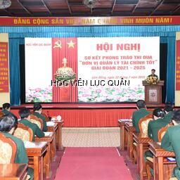 Khoa Hậu cần - Kỹ thuật với sáng kiến đổi mới phong trào thi đua "Đơn vị quản lý tài chính tốt" tại Học viện Lục quân