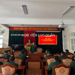 Khoa Công binh tổ chức Hội nghị công bố, trao quyết định công tác cán bộ