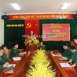 Phòng Khoa học quân sự tổ chức Hội nghị công bố, trao quyết định về công tác cán bộ