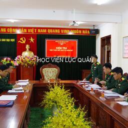 Đoàn kiểm tra Đảng ủy Học viện kiểm tra Chi bộ Phòng Sau đại học