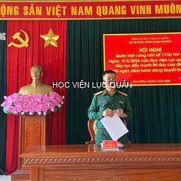 Khoa quân sự địa phương nâng cao chất lượng, hiệu quả phong trào thi đua cao điểm “80 ngày đêm hành động Quyết thắng”