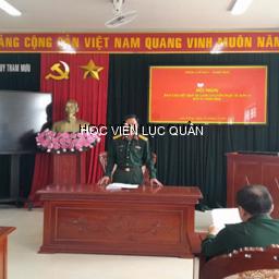 Khoa Chỉ huy - Tham mưu tổ chức Hội nghị báo cáo kết quả luân chuyển thực tế đơn vị đợt 02 năm 2026