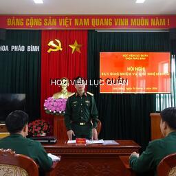 Khoa Pháo binh tổ chức hội nghị bàn giao nhiệm vụ Chủ nhiệm Khoa
