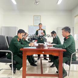 Bộ môn Động viên Quân đội, Khoa Quân sự địa phương thông qua tưởng định huấn luyện cho năm học 2026–2027