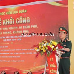 Học viện Lục quân khởi công xây dựng Nhà khách 36 Trần Phú, Nha Trang
