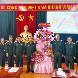 Phòng Khoa học quân sự/Học viện Lục quân tổ chức gặp mặt kỷ niệm 100 năm Ngày Báo chí Cách mạng Việt Nam và 49 năm xây dựng, phát triển Tạp chí Nghiên cứu Chiến thuật - Chiến dịch