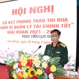 Học viện Lục quân tổ chức sơ kết phong trào thi đua “Đơn vị quản lý tài chính tốt” giai đoạn 2021-2025