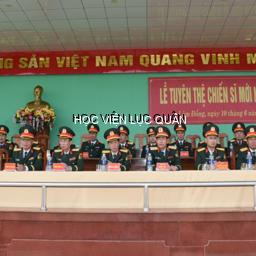 Học viện Lục quân tổ chức Lễ tuyên thệ chiến sĩ mới năm 2026
